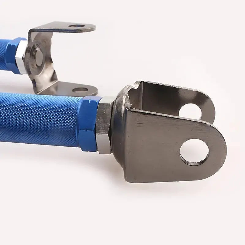 Blue aluminium alloy pull rod rear wheel recliner kit for Honda Civic EP3 with two ES bones