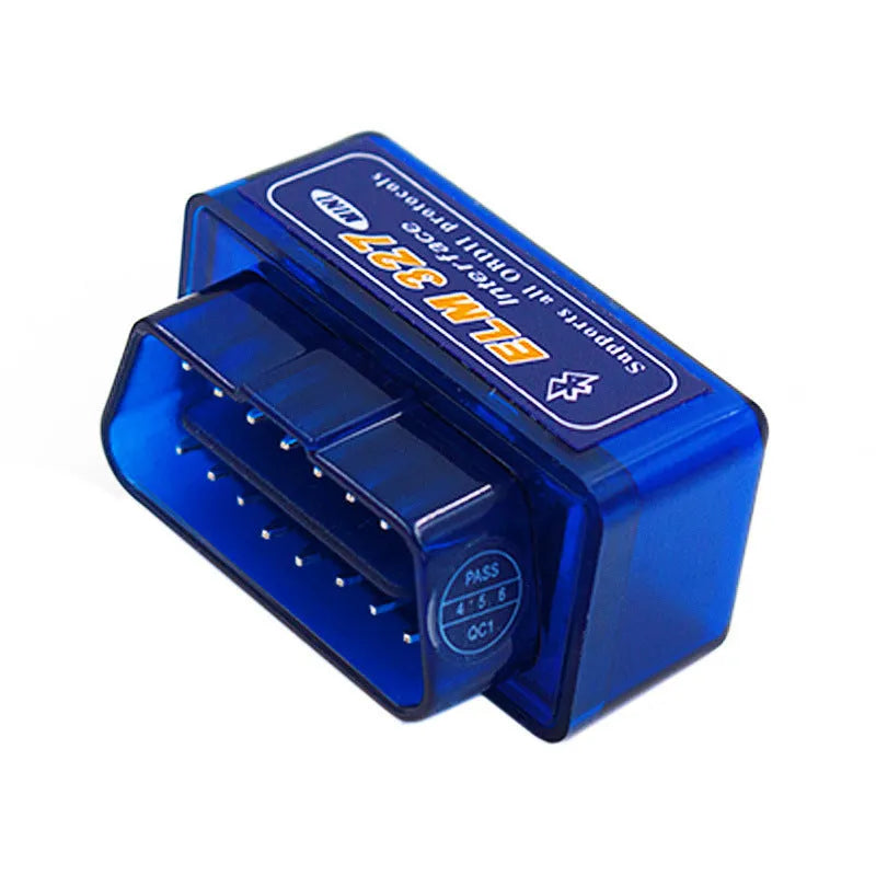 Bluetooth OBD2 auto fault detector with ELM327 interface for vehicle diagnostics