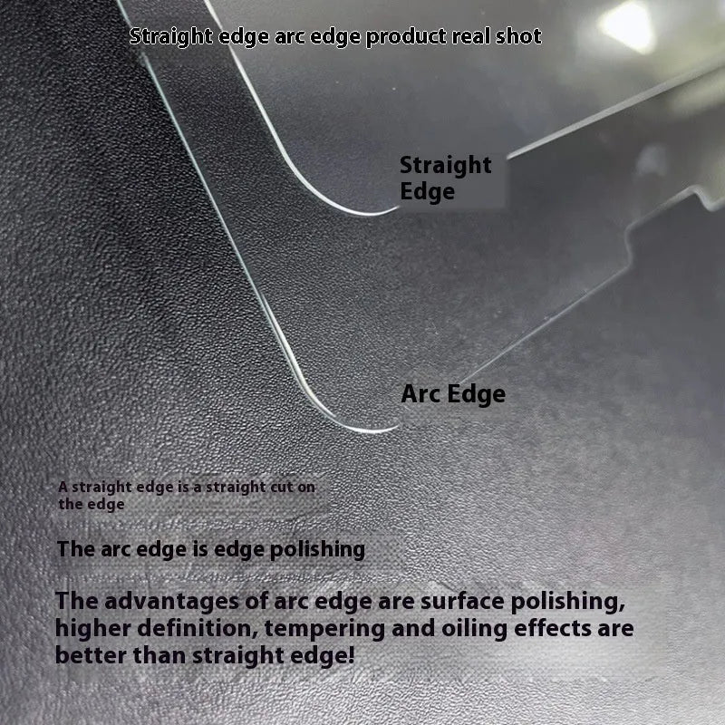 Tempered glass screen protector for Samsung tablets with anti-fingerprint coating.