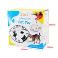 Interactive self-moving cat teaser toy with plastic construction in picture colour