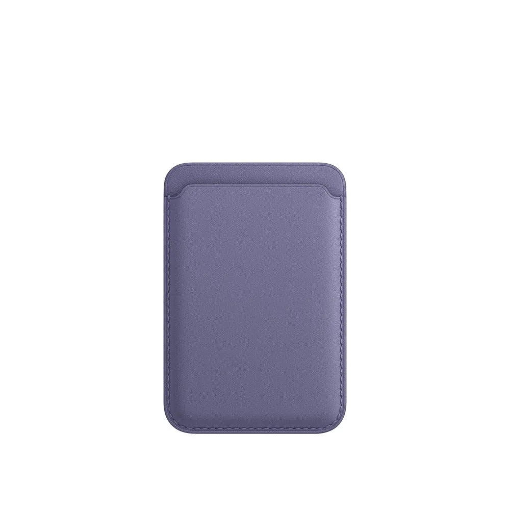MagSafe compatible iPhone wallet case with magnetic card holder in PU leather
