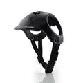 Plastic bicycle safety helmet for small to medium sized dogs in black colour