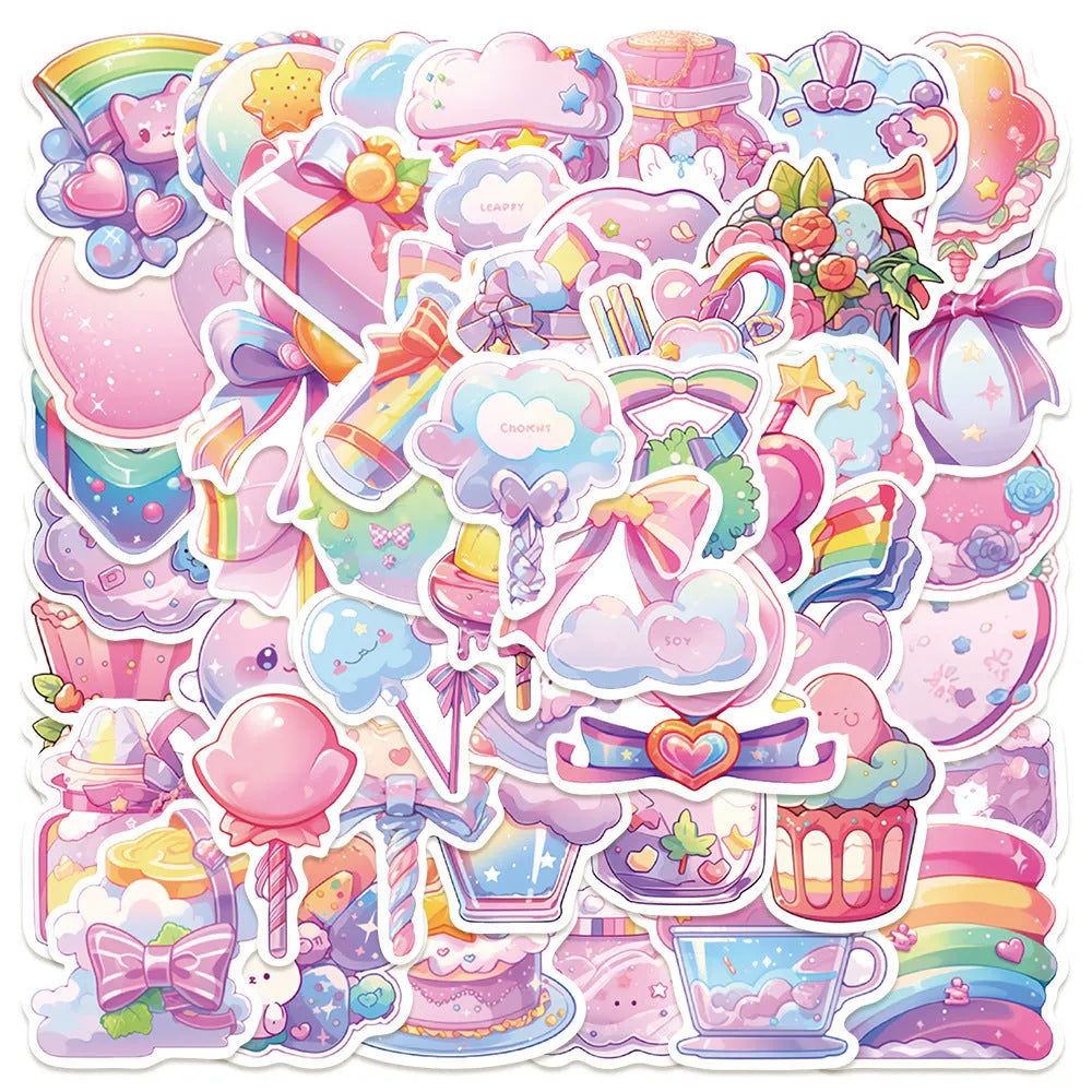 Fresh candy small items decorative waterproof stickers for hand account decoration