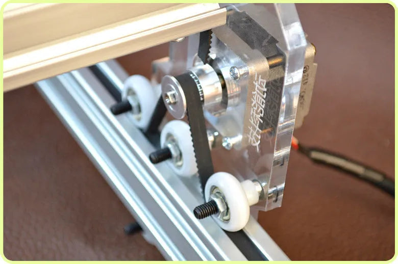 3000mW miniature laser engraving machine with 400x300mm bottom plate for desktop marking