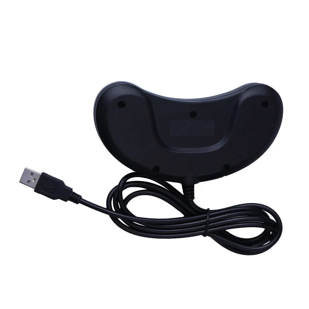 Black Sega USB computer game controller with 1.8 metre copper cable