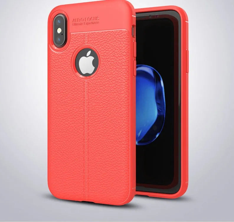 WeFor OnePlus phone case with PU leather texture back and slim silicone sides in multiple colours