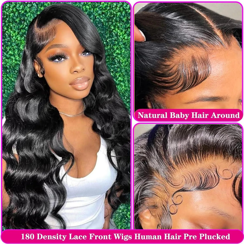 Black medium-long wavy synthetic full-head wig with natural styling and curly texture