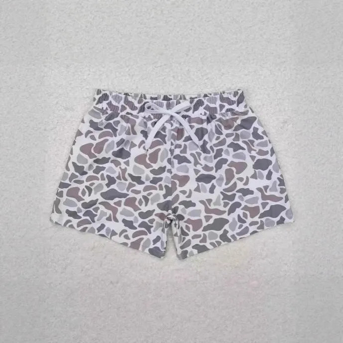 Children's sports casual summer shorts in polyester with straight leg design, available in multiple sizes and colours