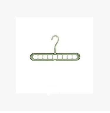 Plastic clothes storage hanger with rotating hook, shown in available colours.