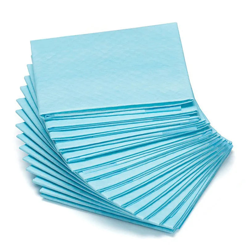 Pack of pet urinal pads showing different sizes and models including bamboo charcoal variant