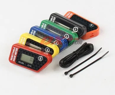 Black waterproof LCD maintenance reminder timer for ATV motorcycle motorboat and generator