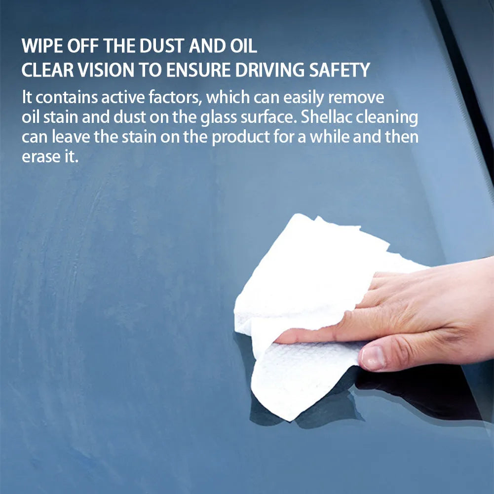 Glass oil film remover cleaning cream paste in container for car and window decontamination