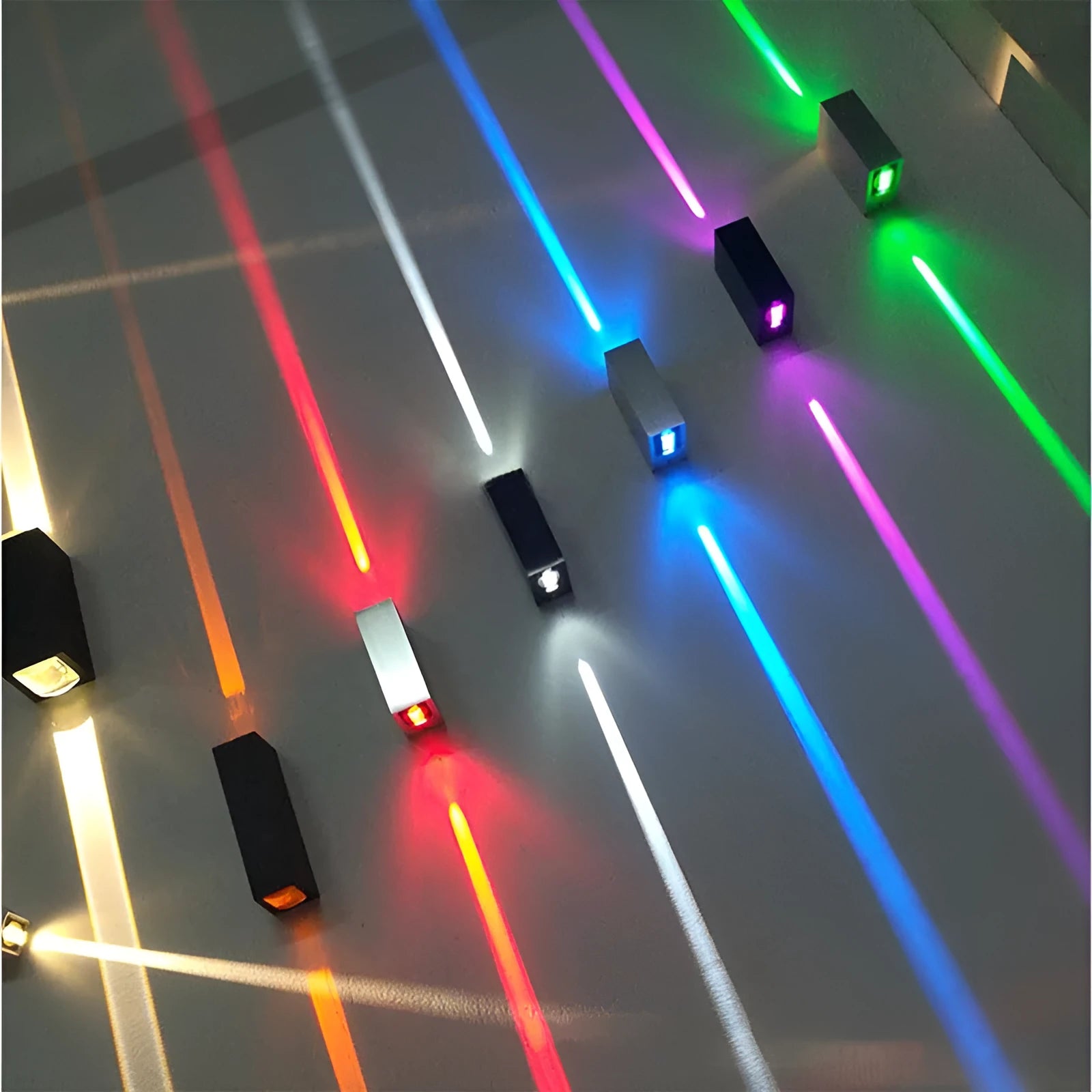 LED aluminium waterproof outdoor garden wall light with compact 120x60x40mm dimensions and multiple colour options