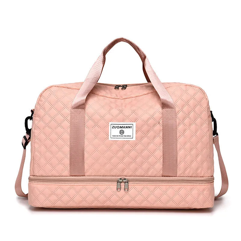 Large capacity Oxford cloth travel bag in multiple colour options with 36-55L storage space