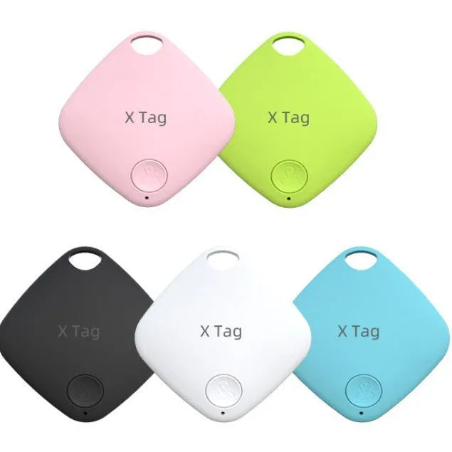Bluetooth tracker keyring pet locator with two-way anti-lost alarm in multiple colour options