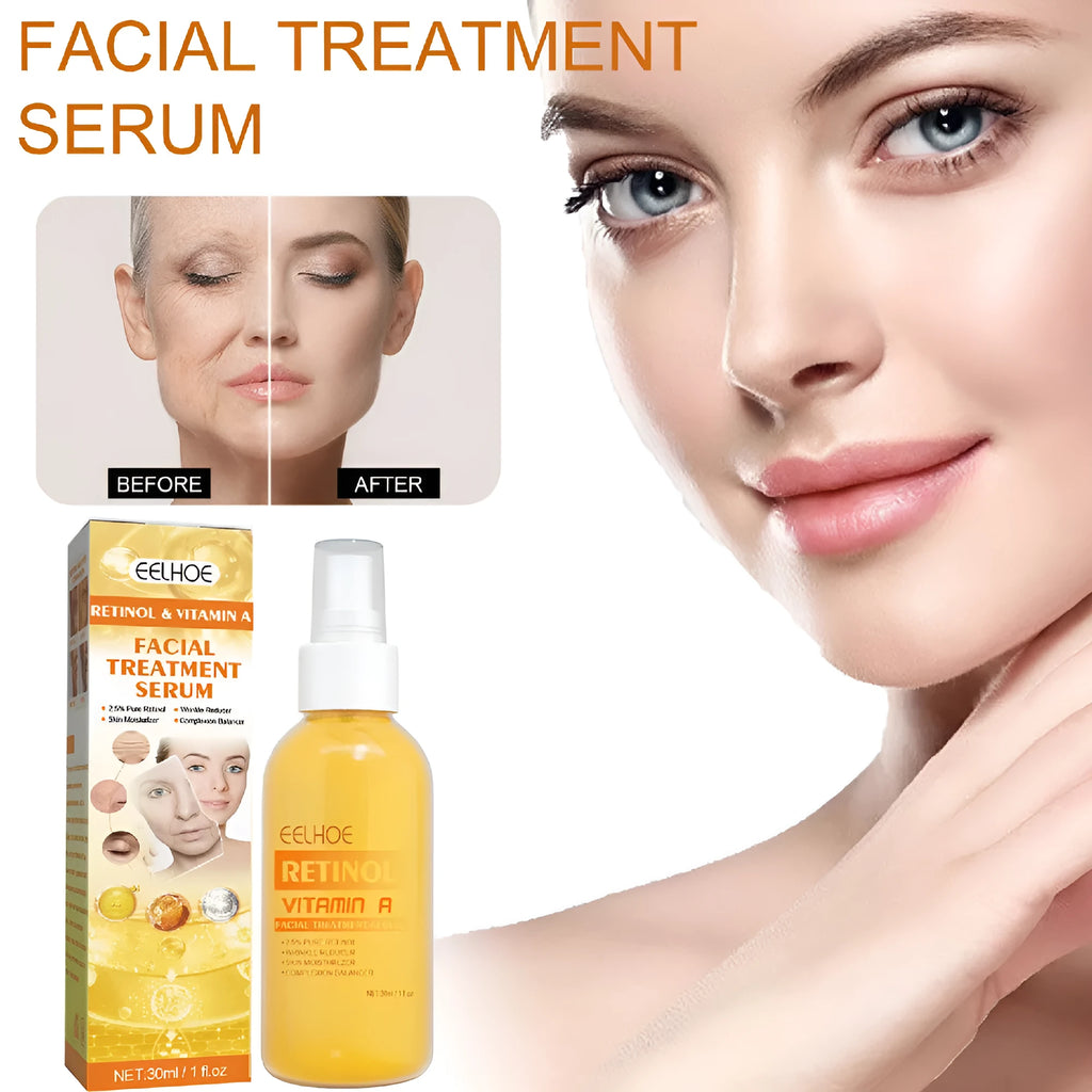30ml retinol anti-wrinkle essence spray in box with vitamin A formulation