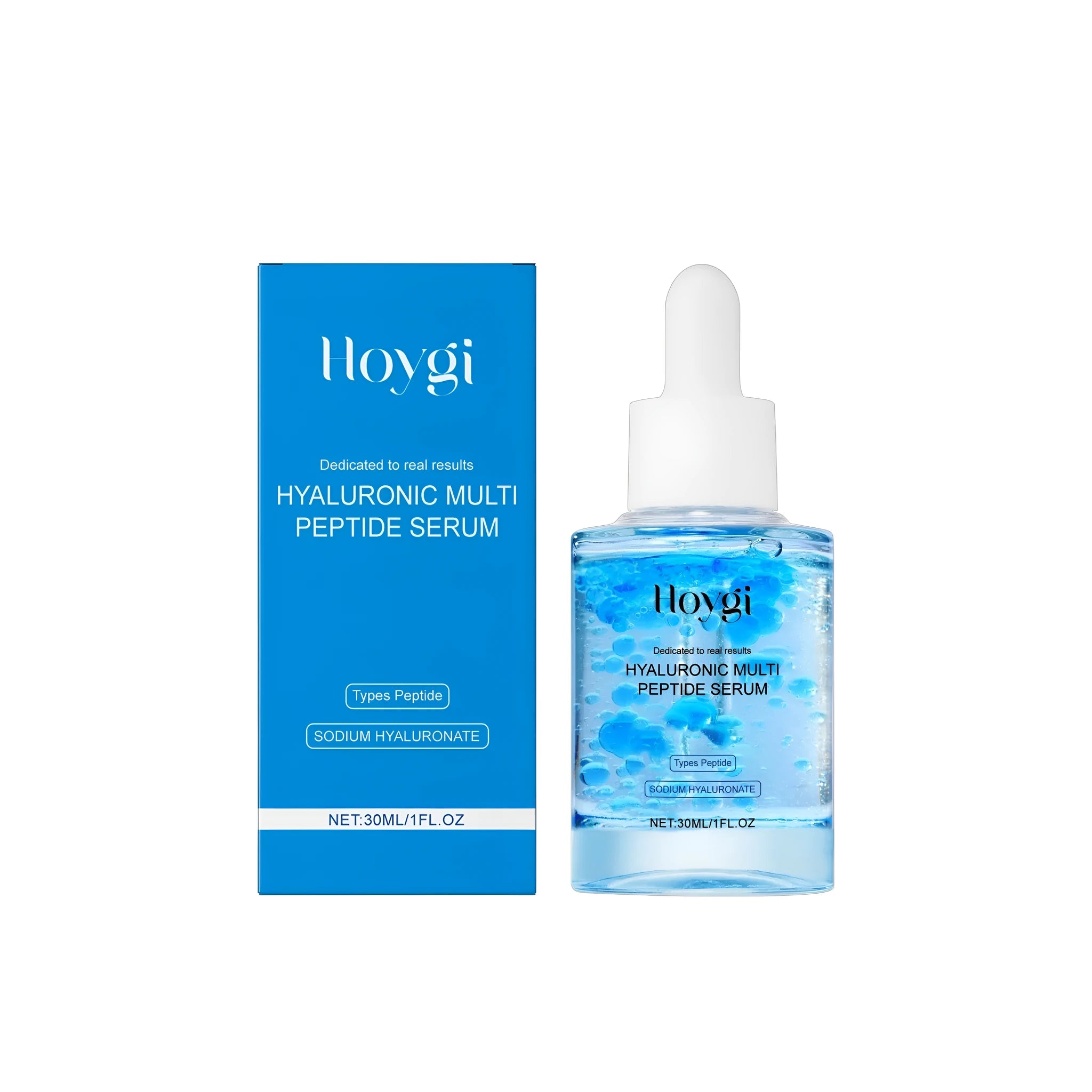 30ml bottle of Hyaluronic Multi Peptide Serum facial care liquid.