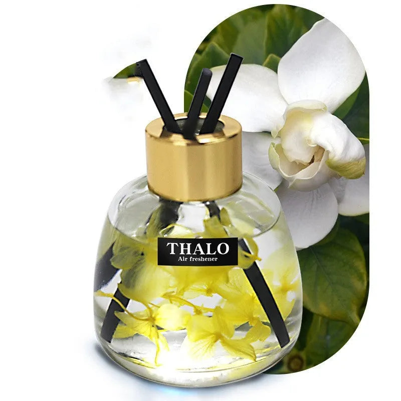 Glass bottle car perfume ornament for loose incense aromatherapy in creative automotive decoration design