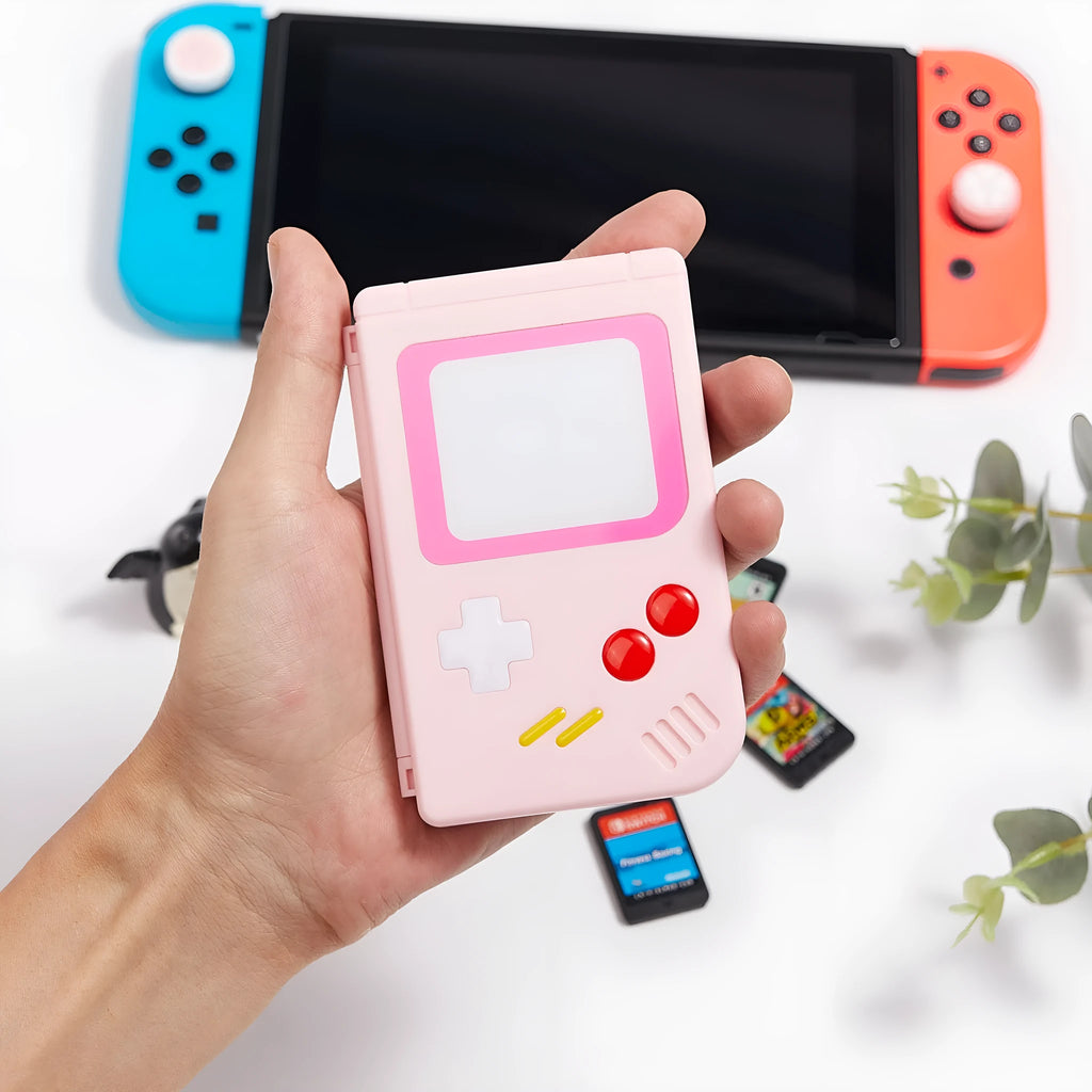 Nintendo Switch game card storage box in blue, pink or white for SWITCH OLED LITE consoles