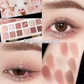 Twelve-colour animal eye shadow palette with cat, tiger, fox, and leopard designs