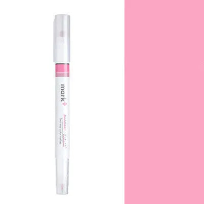 13cm plastic marker light highlighter pen in light pink with swing activation tip