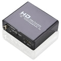 Black HDMI to DVI converter with coaxial 3.5mm audio output and 1.5 metre cable for safety monitor systems