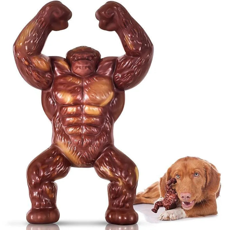 Scarlet nylon dog chew toy with beef flavour measuring 10.7cm by 17.2cm by 5cm