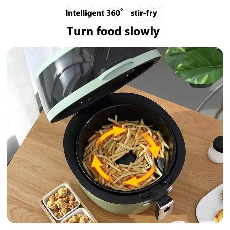 8-litre air fryer oven with visible window and mechanical button control panel