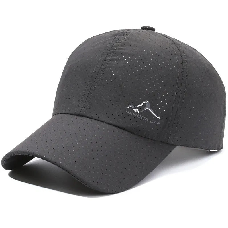 Korean-style adjustable baseball cap in polyester fabric for summer sun protection