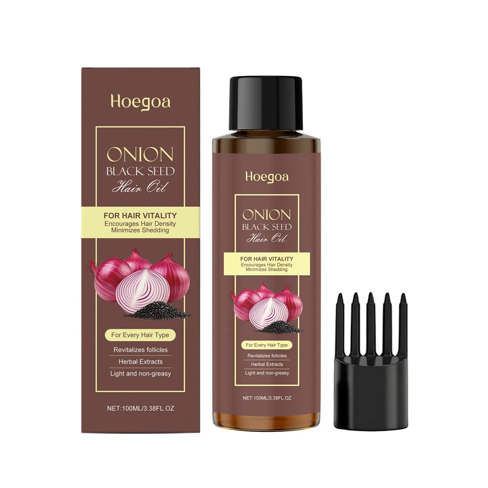 100ml hair care essential oil bottle with applicator for dry damaged hair treatment