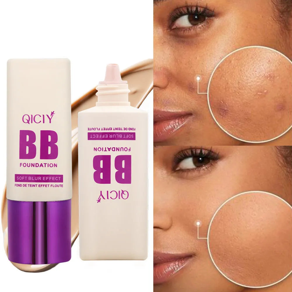 BB cream liquid foundation concealer in a feeding bottle, available in 10 shade options