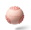 Green rolling ball dog toy with motion-activated movement for small and medium dogs