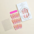 Super long French spot drill bow nail decorations in love pattern design, colour XB-70-48