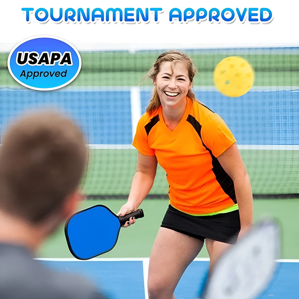 Wooden table tennis and pickleball racket for adult sports training