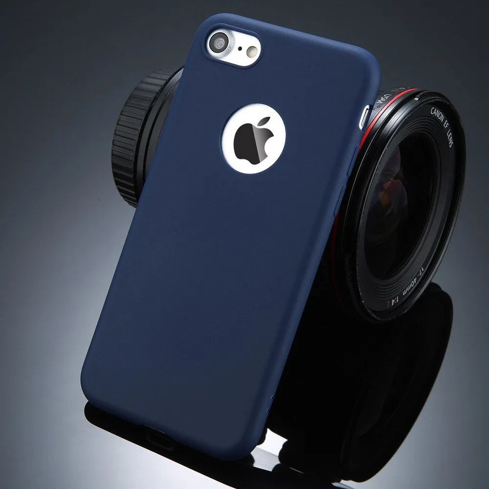 Candy colour soft silicone and TPU phone case for compatible Apple iPhone models