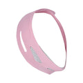 Black and pink elastic V face bandage for facial contouring with far infrared option