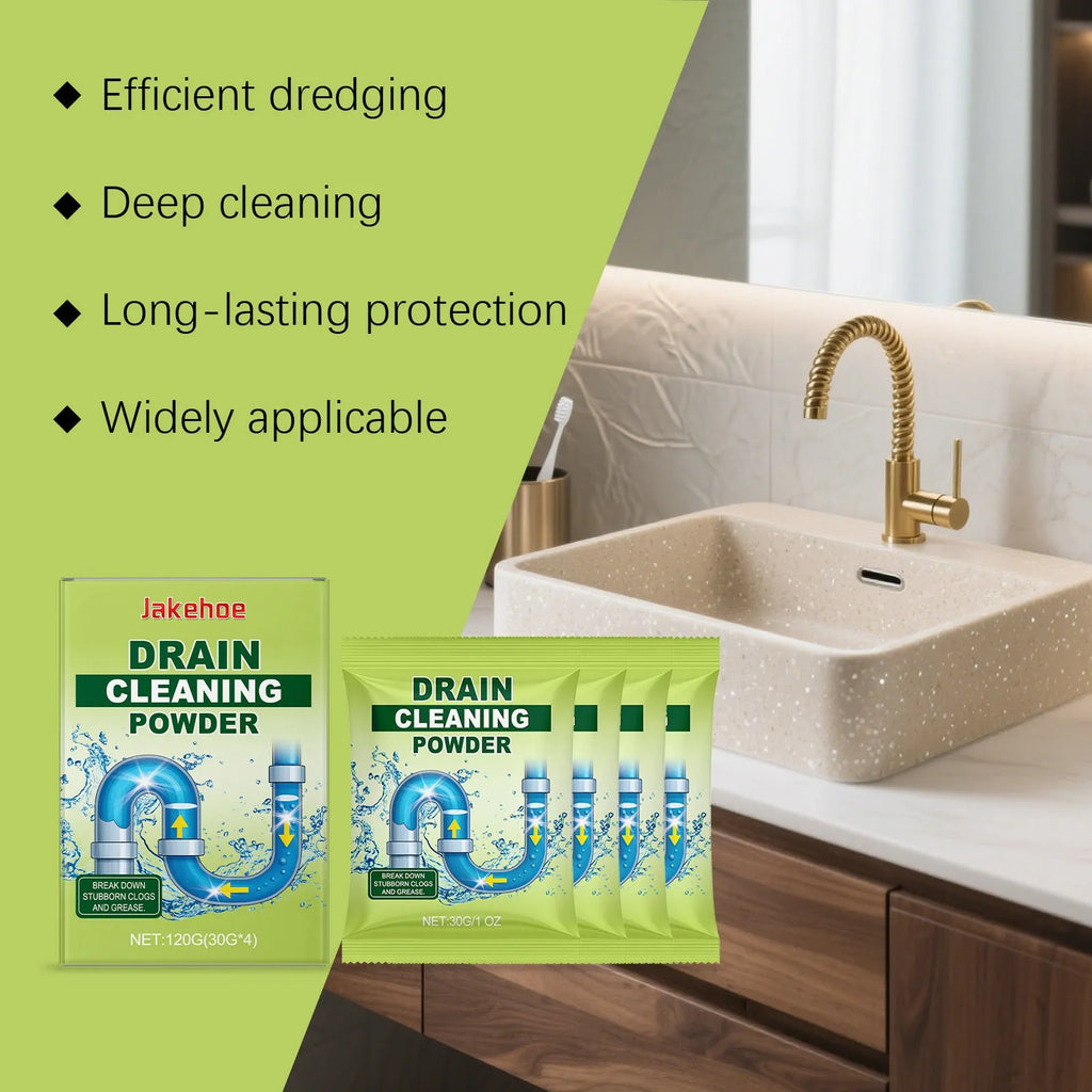 120g packet of drain cleaning powder for sinks and toilets