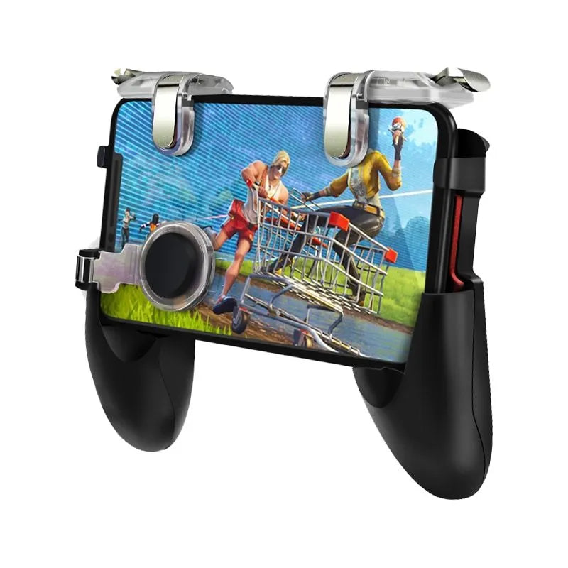 Eating Chicken Artifact mobile phone plug-in gamepad in black or brown black.
