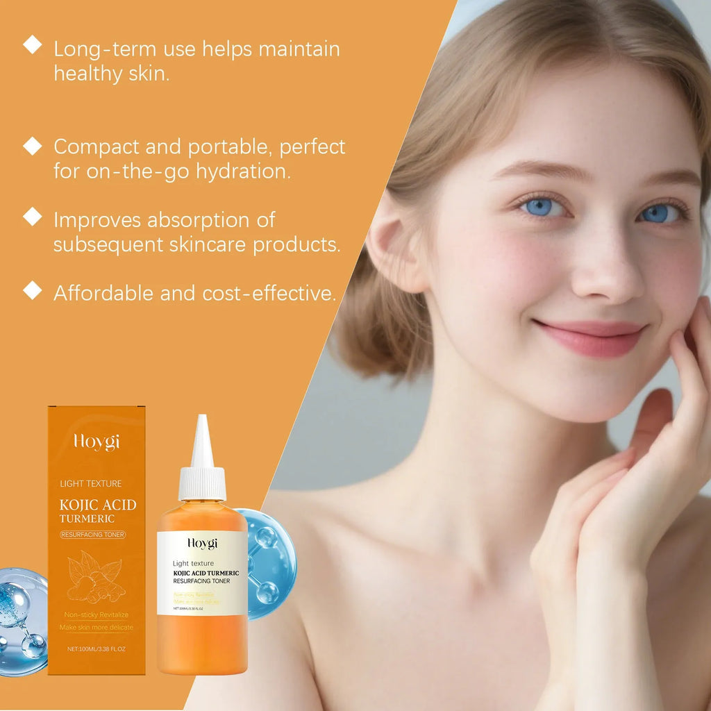 100ml turmeric moisturising water in 4.3cm bottle for non-oily daily facial care