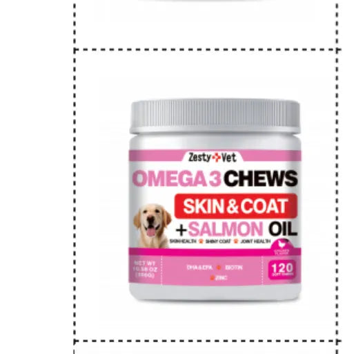 Container of health supplement capsules showing 120 count with label indicating one of seven style options