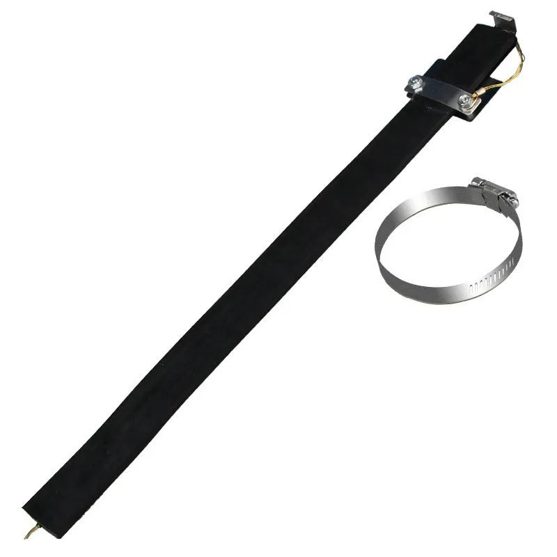 Black 370mm rubber car electrostatic grounding belt with copper wire