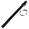 Black 370mm rubber car electrostatic grounding belt with copper wire