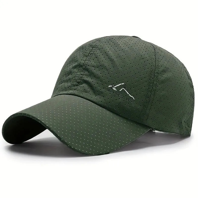 Korean-style adjustable baseball cap in polyester fabric for summer sun protection