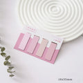Four magnetic bookmarks in Morandi colour block designs showing different colour variations