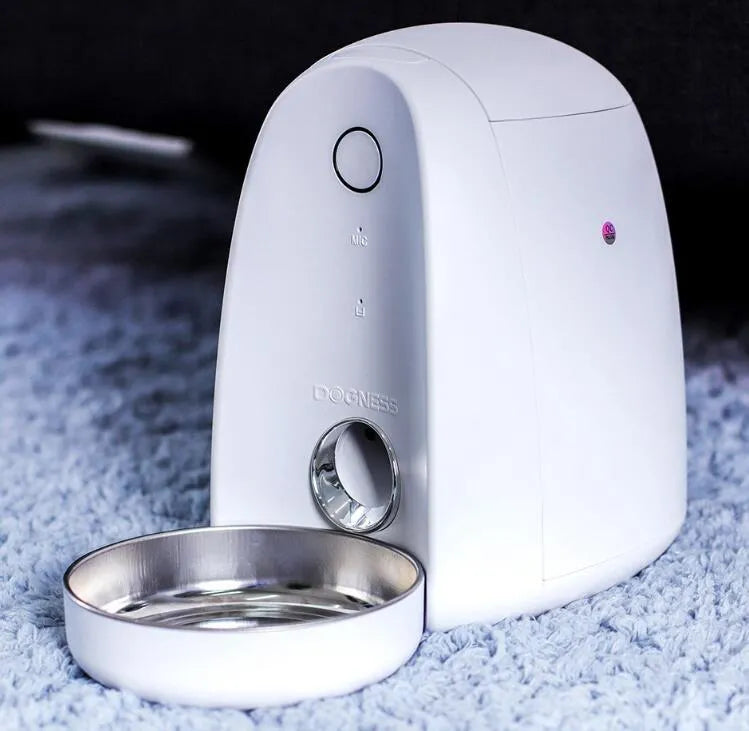 2L automatic WiFi smart pet feeder with stainless steel bowl for small dogs and cats