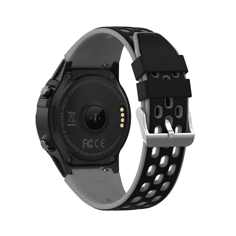 Outdoor sports smart watch with 1.3-inch screen and silicone strap in multiple colours