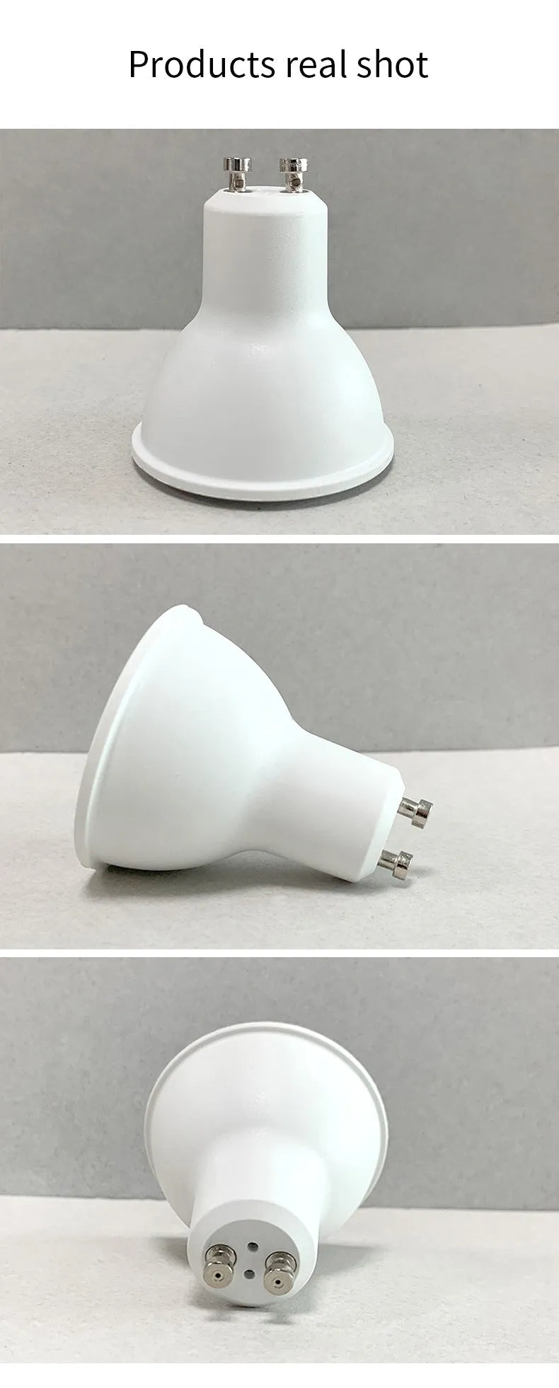 GU10 smart spotlight with RGBCCT colour mixing and WiFi connectivity for voice control