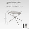 Stainless steel barbecue grill with silver cooking grid in medium or large size options
