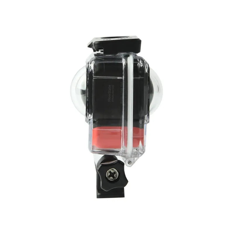 Transparent Insta360 One RS waterproof case for panoramic camera protection