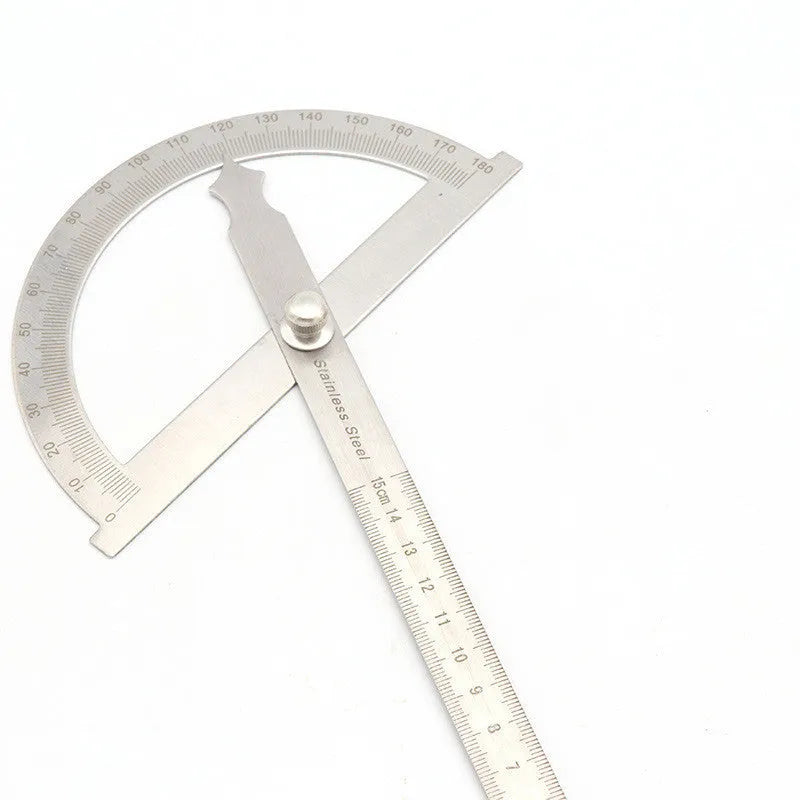 Adjustable protractor 180° measuring square 15cm hollow-large plastic geometry tool
